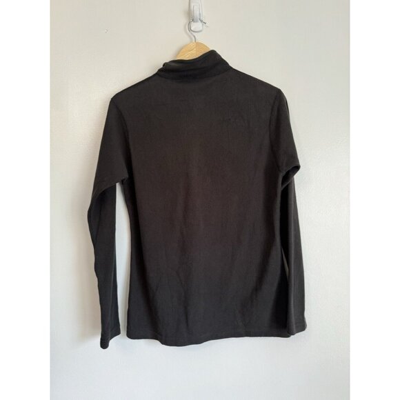 Terramar Womens 1/4 Zip Micropolyester Base Layer Size Large Black Long Sleeves - Picture 6 of 7